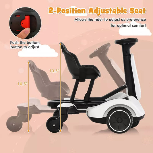 6V Kids Electric Drift Go Kart 360° Spin Function